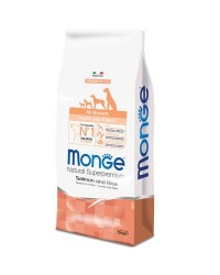 Monge Superpremium All Breeds Puppy & Junior Salmone e Riso per cane da 12 kg 